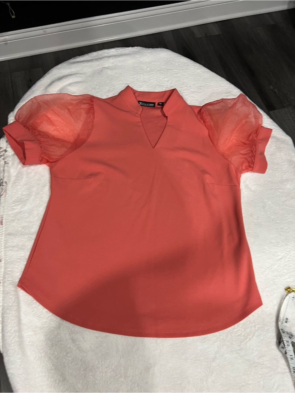 7th avenue New York & company Coral Puff-Sleeve Blouse
